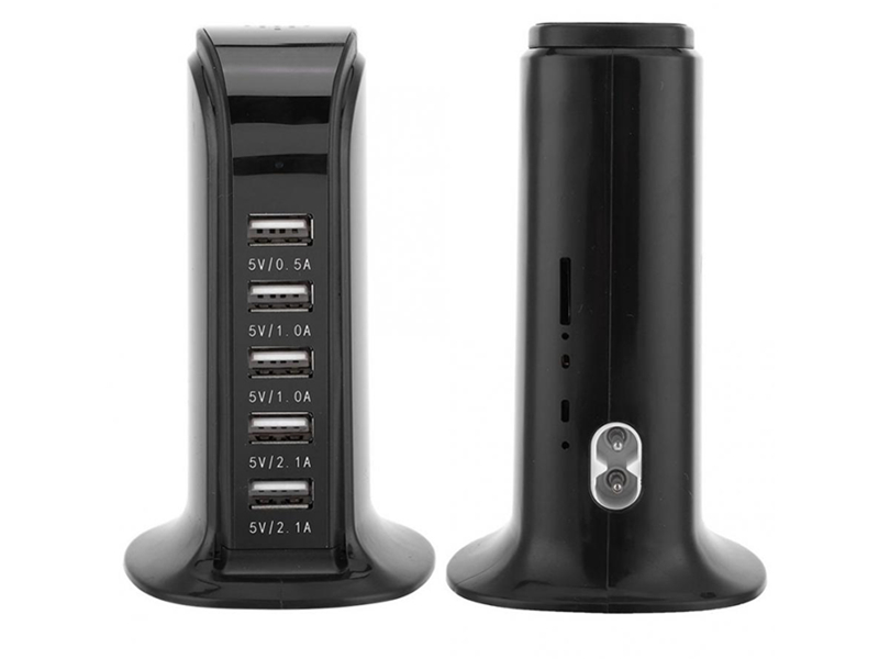 SNO WiFi Hidden USB Charger Camera Desktop Charging Station 1080P Mini