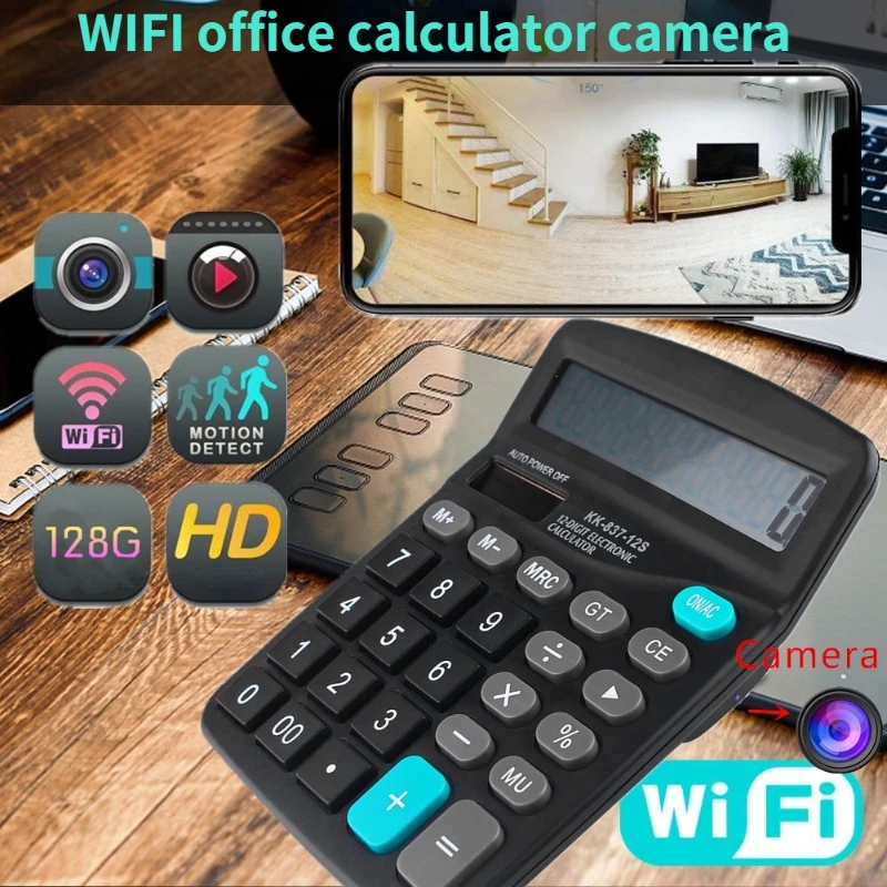 SNO 1080P Ultra HD Mini Camera Camera with WiFi Office Calculator Camera Home Security DVR IP Surveillance Camera 