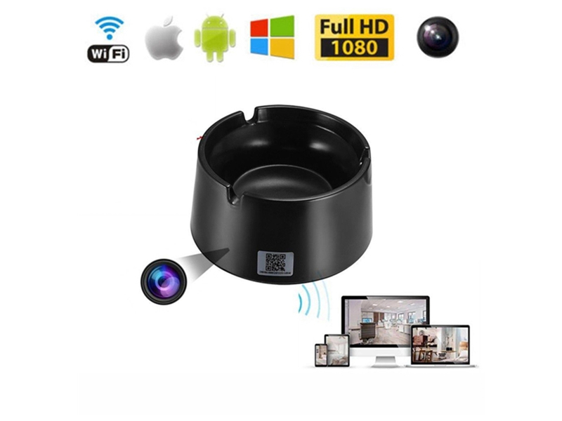 SNO wifi Ashtray Camera 4K/1080P Full HD IP Spy security home wireless camera SNO-WAC01