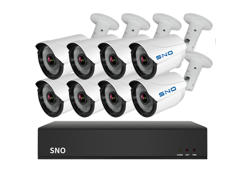 SNO Promotional Style Intelligent H.265 8CH POE NVR Kit 3.0MP POE Security IP Camera CCTV System SNO-IP806SK