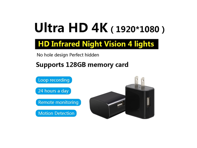 SNO 4K IR night vision Wifi IP camera Wall USB Charger Hidden Camera motion detection SNO-Z19