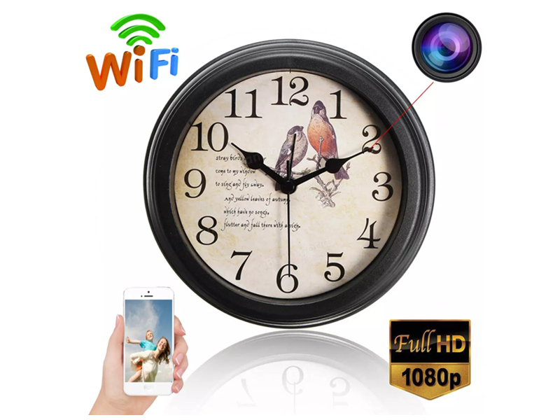 SNO multi -function 4k HD Wired wall clock wifi wireless hidden camera for security home SNO-Z7