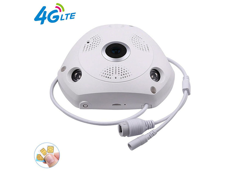 SNO 3MP IP Camera 3G 4G GSM SIM Wireless IP Camera IR-CUT Night Vision CCTV Video Surveillance Onvif Cameras Fisheye 360 degree SNO-VRCAM-4G-30