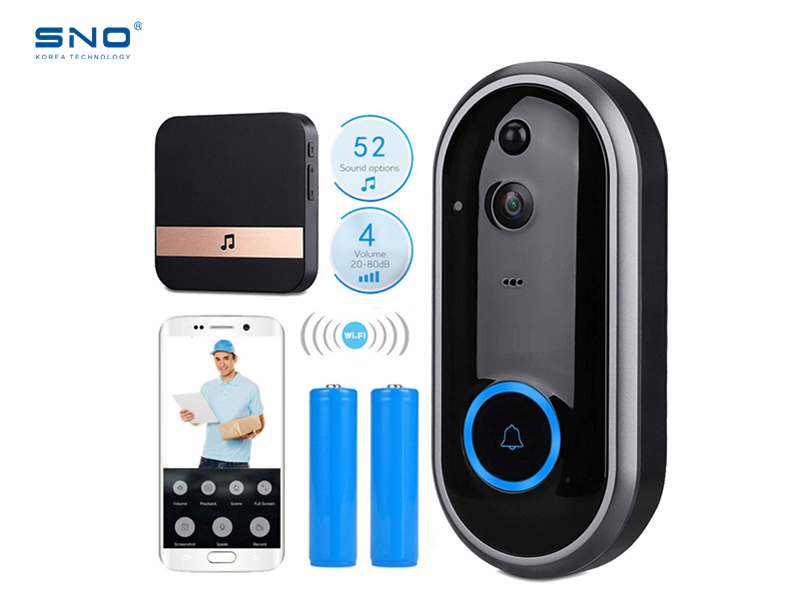 SNO Video Doorbell Monitor Intercom 1080P Security Camera Door Phone Two-Way Audio Night Vision Wireless Intercom Doorbell SNO-ML6Pro
