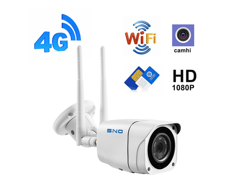 SNO 1080P 4G WiFI IP Camera Wireless Outdoor Sim Card GSM Bullet Security Camera SNO-Q4B-4G-20