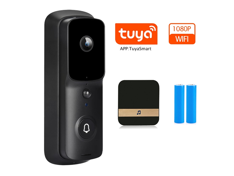 SNO Tuya WiFi Doorbell Camera Security Door Bell Camera Outdoor 1080P Video Door Bell Smart Wireless Doorbell Night Vision