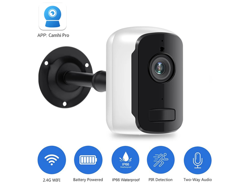 SNO 1080P HD Camera Wire-Free Battery 2.4G WiFi Intercom Outdoor Waterproof Wireless IP Camera Home Security H.265 2MP CCTV Camera SNO-B61-20