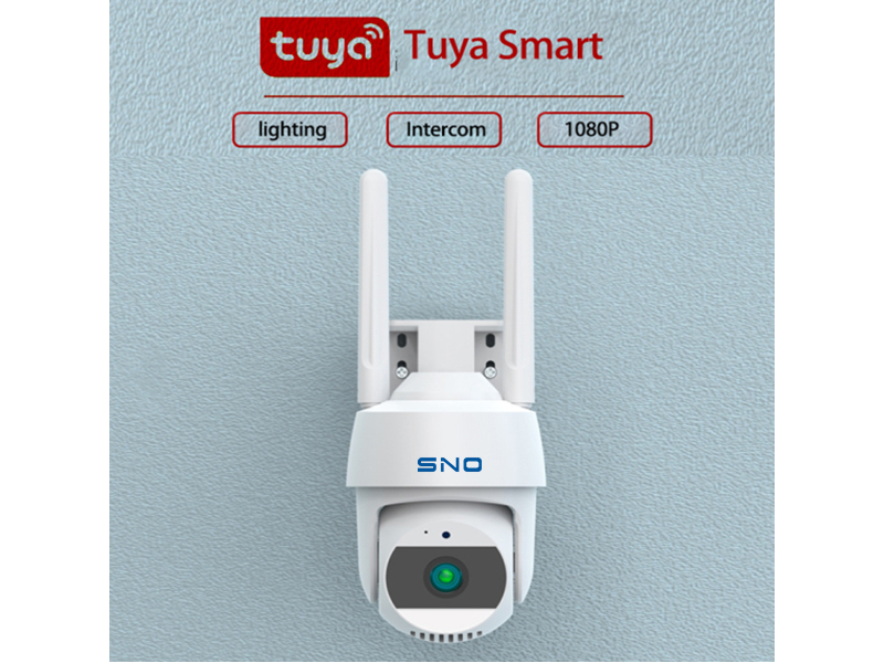 SNO Tuya App 4MP Security CCTV Camera PTZ Wifi IP Camera Outdoor Digital Zoom AI Human Detect Wireless Camera Audio Full light