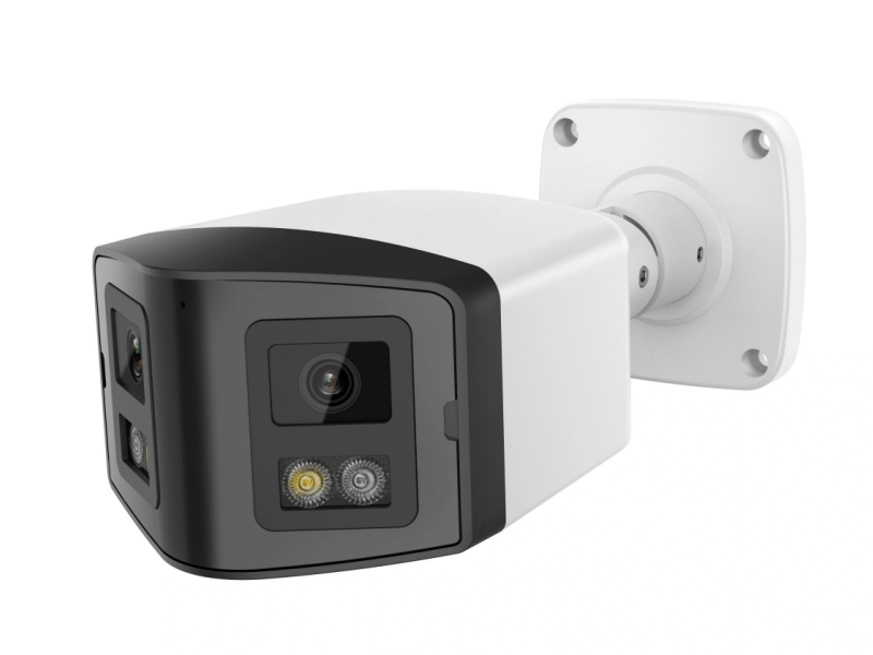 SNOSECURE Hikvision Compatible 4K 8MP 170° Panoramic IP Camera IR&ColorVu 2-way Audio Human Detection SD Card Slot Plug&Play HIK NVR APP